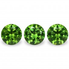 Demantoid set (3 pcs) 1.95 ct r (5,3) 4/2