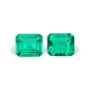 Emerald set (2 pcs) 1.12 ct oct