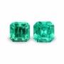 Emerald set (2 pcs) 2.2 ct oct