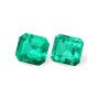 Emerald set (2 pcs) 1.07 ct oct