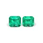 Emerald set (2 pcs) 2.54 ct oct