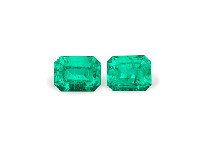 Emerald set (2 pcs) 3.3 ct bg