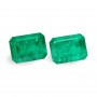 Emerald set (2 pcs) 21.47 ct oct