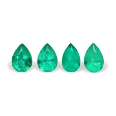 Emerald set (4 pcs) 10.3 ct ps
