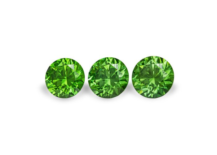Demantoid set (3 pcs) 4.82 ct r