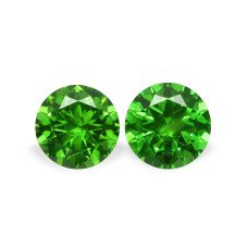 Demantoid set (2 pcs) 0.87 ct r