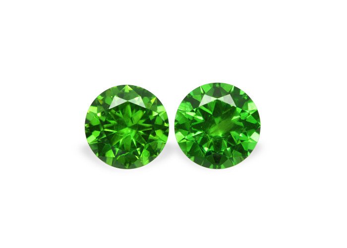 Demantoid set (2 pcs) 0.87 ct r