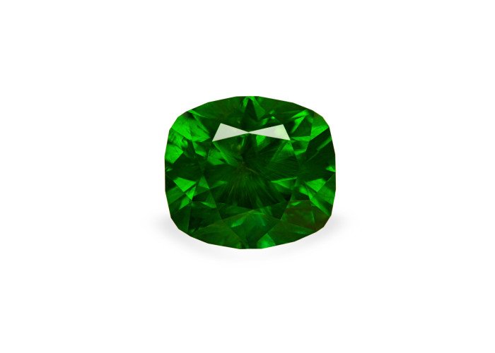 Demantoid 7.34 ct cushon (11,5*10,4) 1/3
