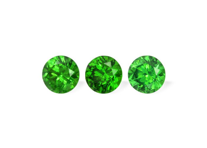 Demantoid set (3 pcs) 0.89 ct r (4,0) 2/2