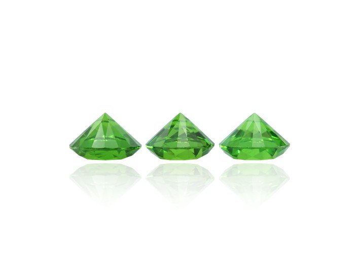 Demantoid set (3 pcs) 0.89 ct r (4,0) 2/2