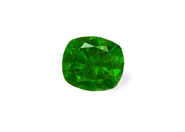 Demantoid 5.44 ct cushon (10,8*9,5) 3/2