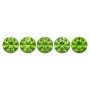 Demantoid set (5 pcs) 4.37 ct r (5,8) 4/2
