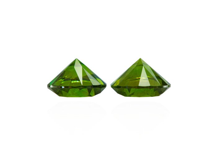 Demantoid set (2 pcs) 4.37 ct r