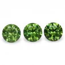Demantoid set (3 pcs) 1.82 ct r (5,1) 5/2