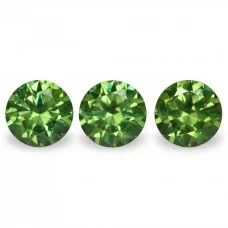 Demantoid set (3 pcs) 2.19 ct r (5,5) 4/2