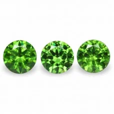 Demantoid set (3 pcs) 1.39 ct r (4,8) 3/2