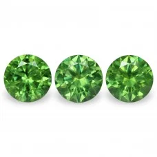 Demantoid set (3 pcs) 2.05 ct r (5,3) 4/2