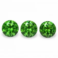 Demantoid set (3 pcs) 1.75 ct r (5,0) 3/1