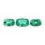 Emerald set (3 pcs) 5.5 ct cushon