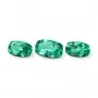 Emerald set (3 pcs) 5.5 ct cushon