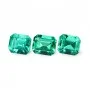 Emerald set (3 pcs) 11.9 ct oct